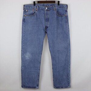 Levi's 501 Original Fit Men's Size 40x30 Blue Denim Straight Leg Jeans